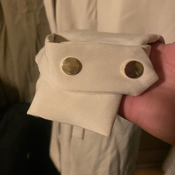 New LA coalition Approved vegan coat with belt in cream XL - Picture 4 of 9